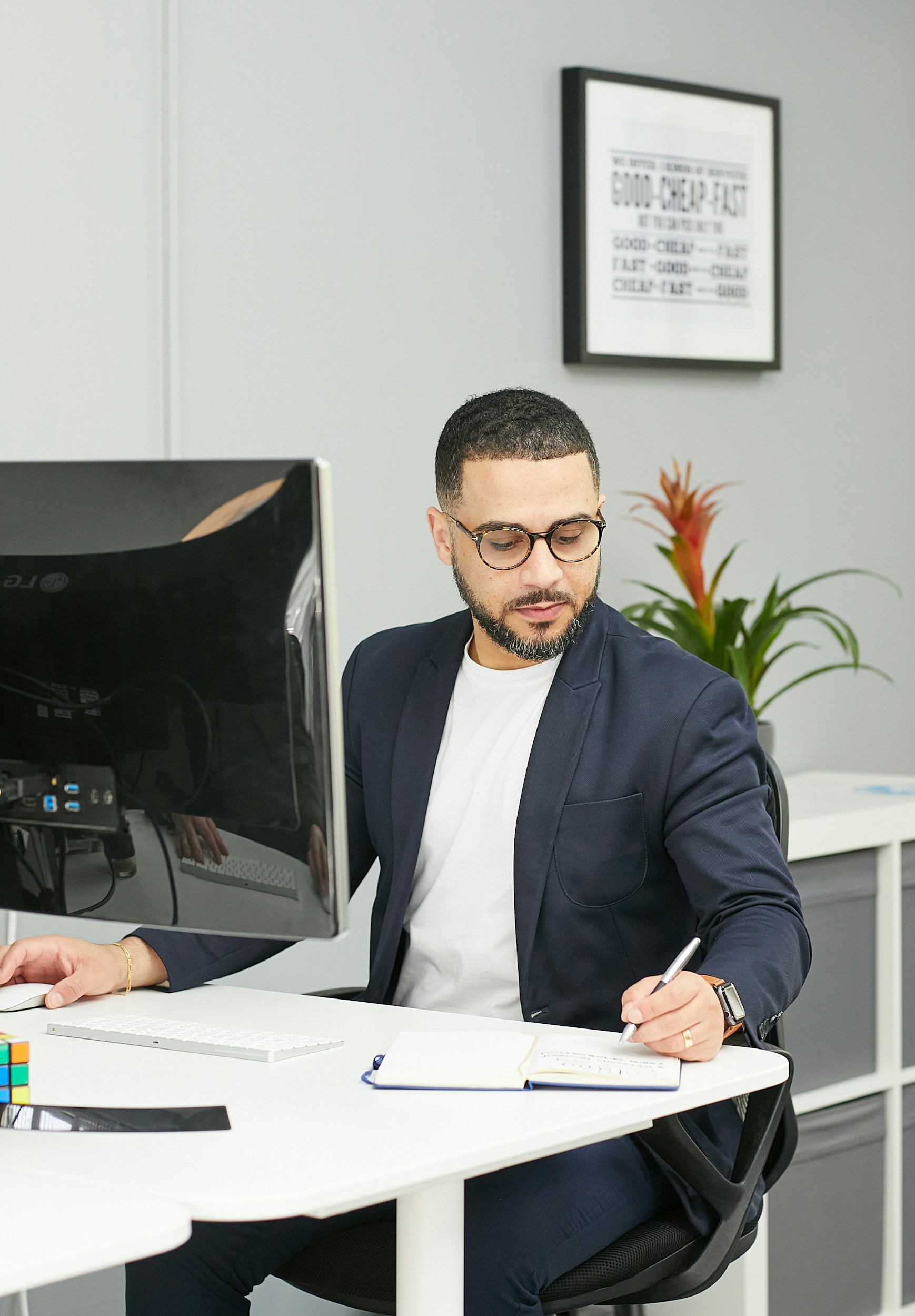 Accountant at desk